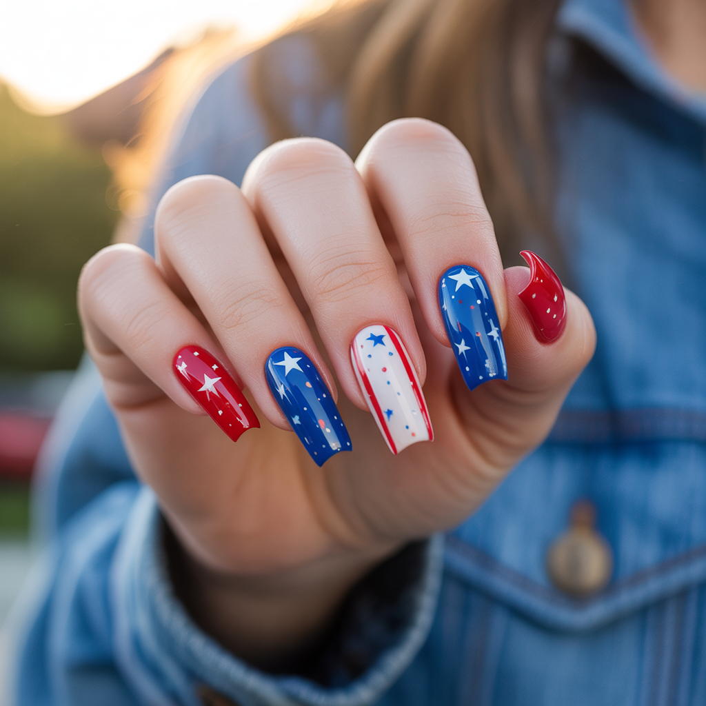 4th of july nails