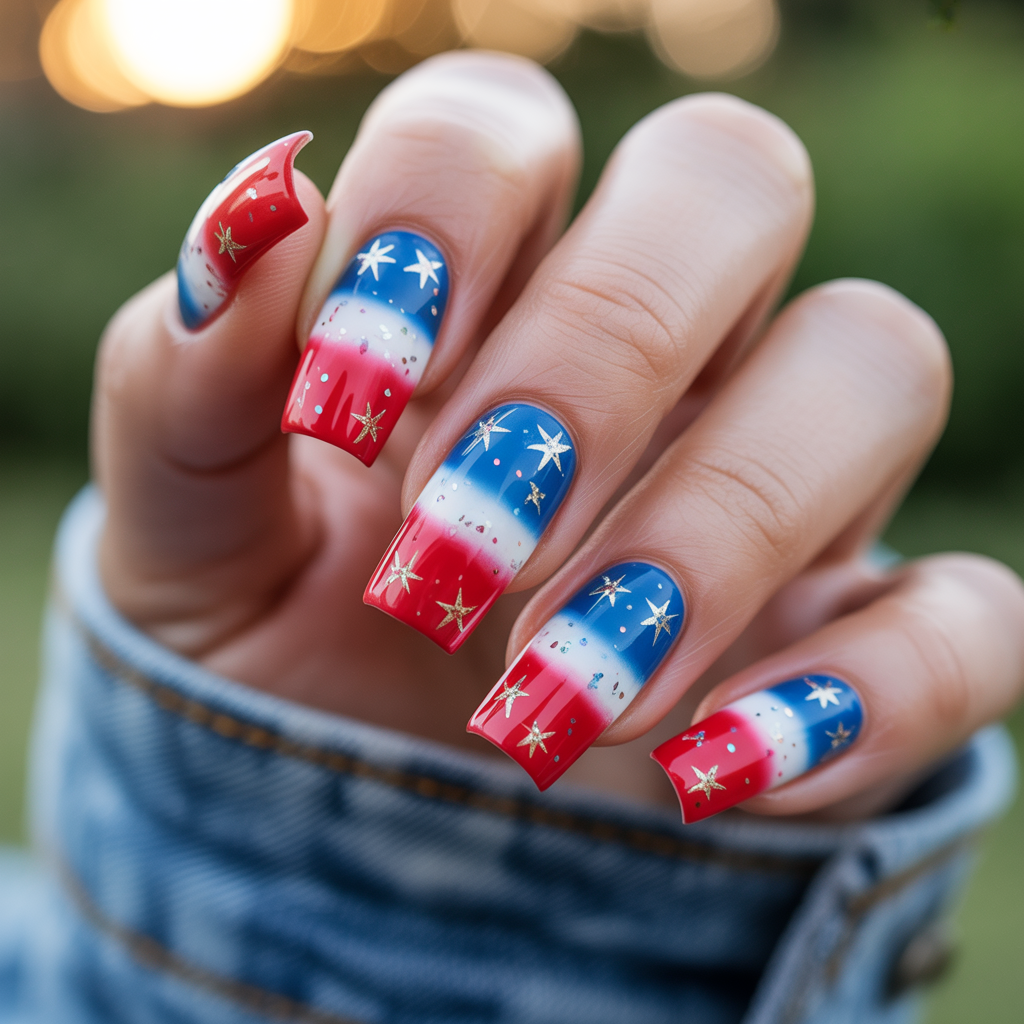 4th of july nails