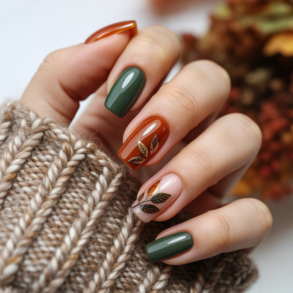 acrylic fall nails