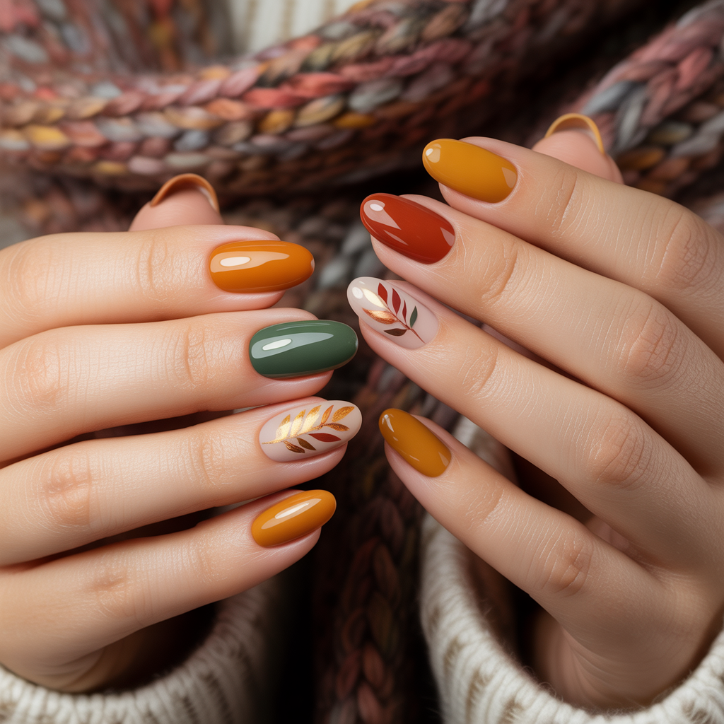 acrylic fall nails