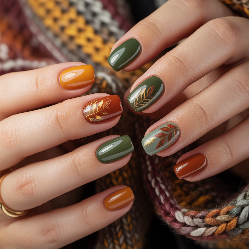 acrylic fall nails