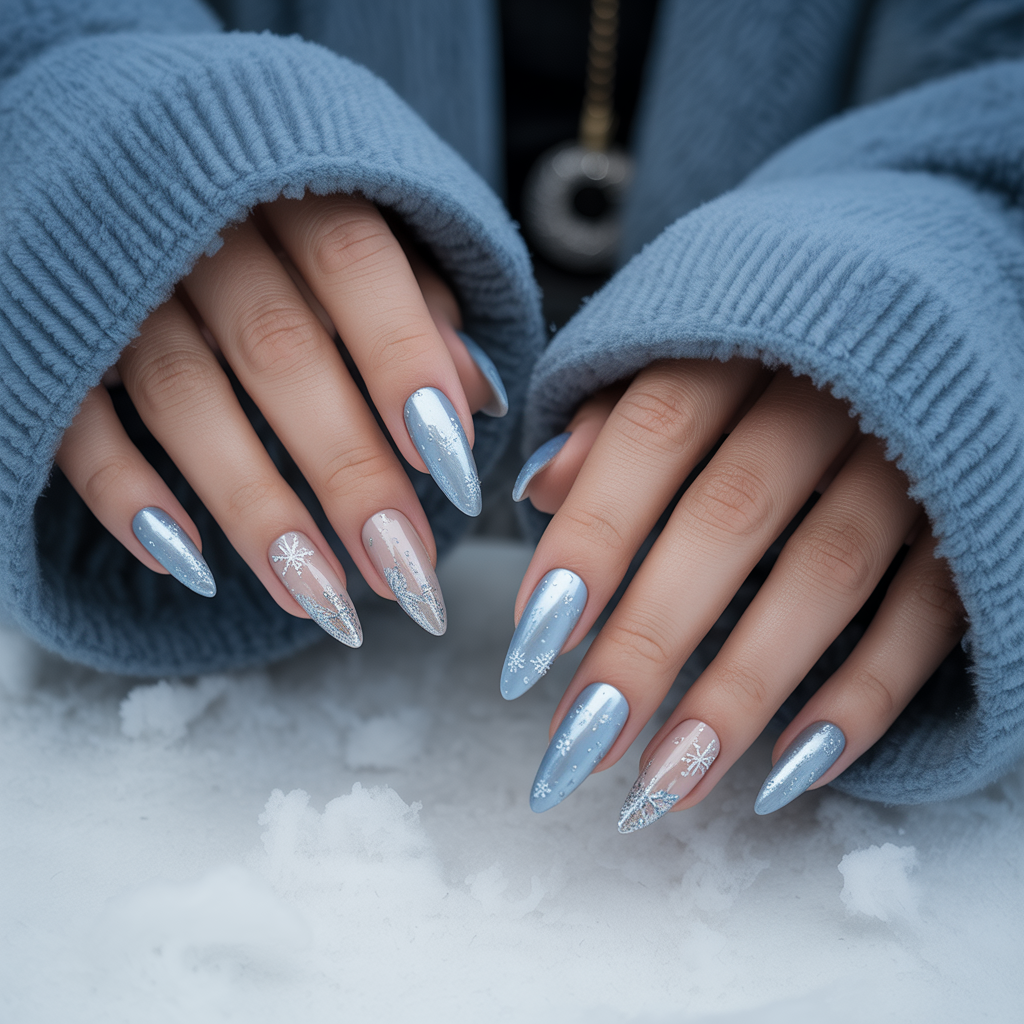 acrylic nails for winter