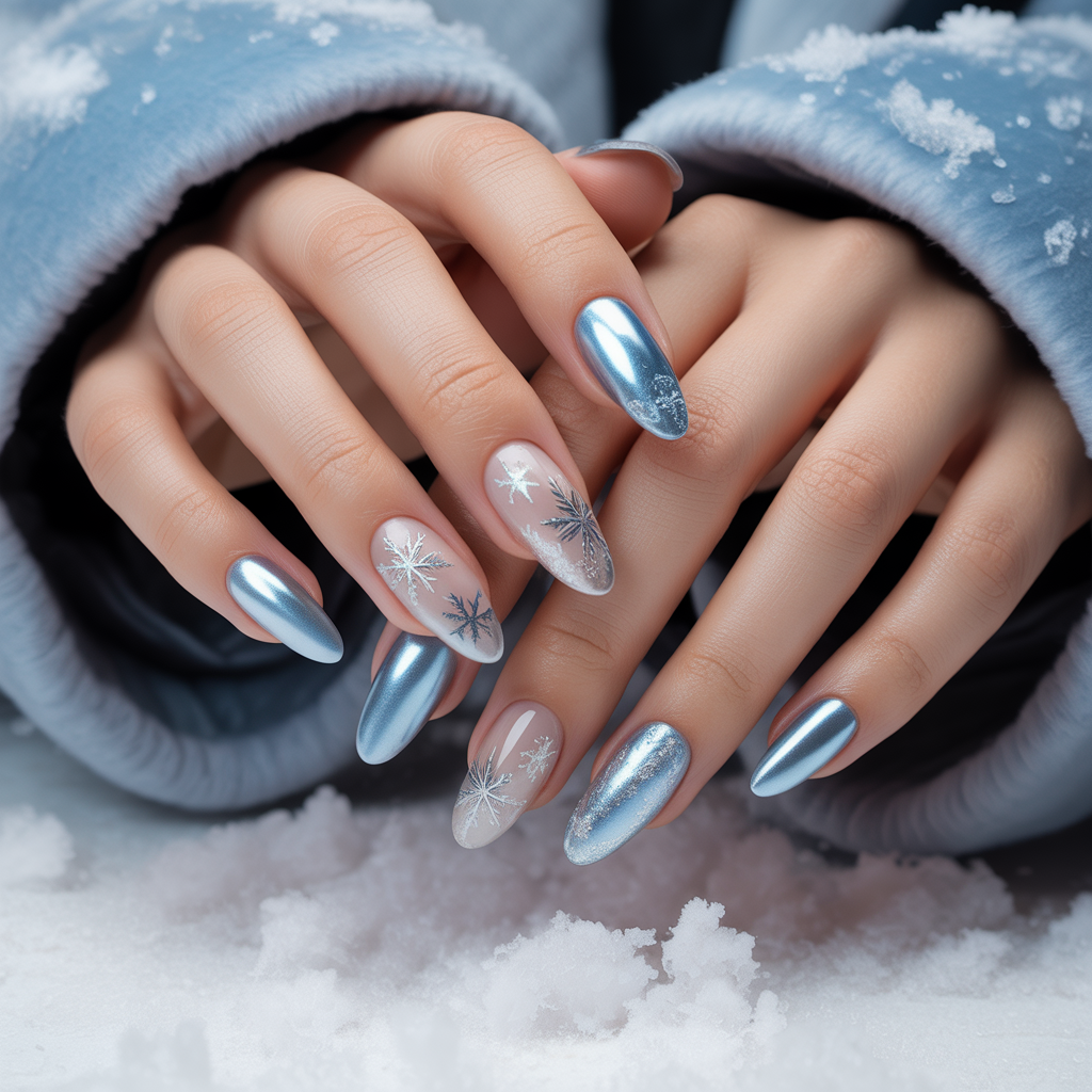 acrylic nails for winter
