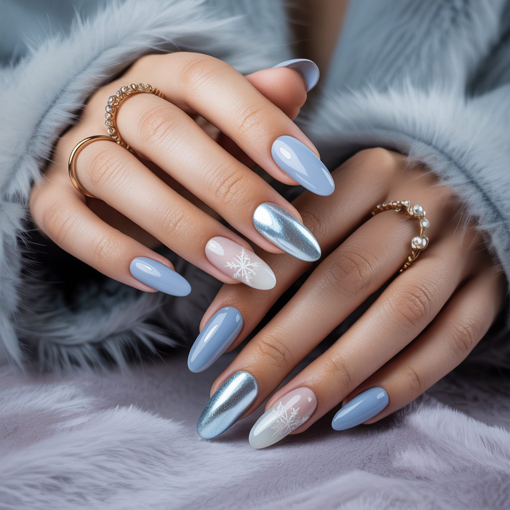 acrylic nails for winter