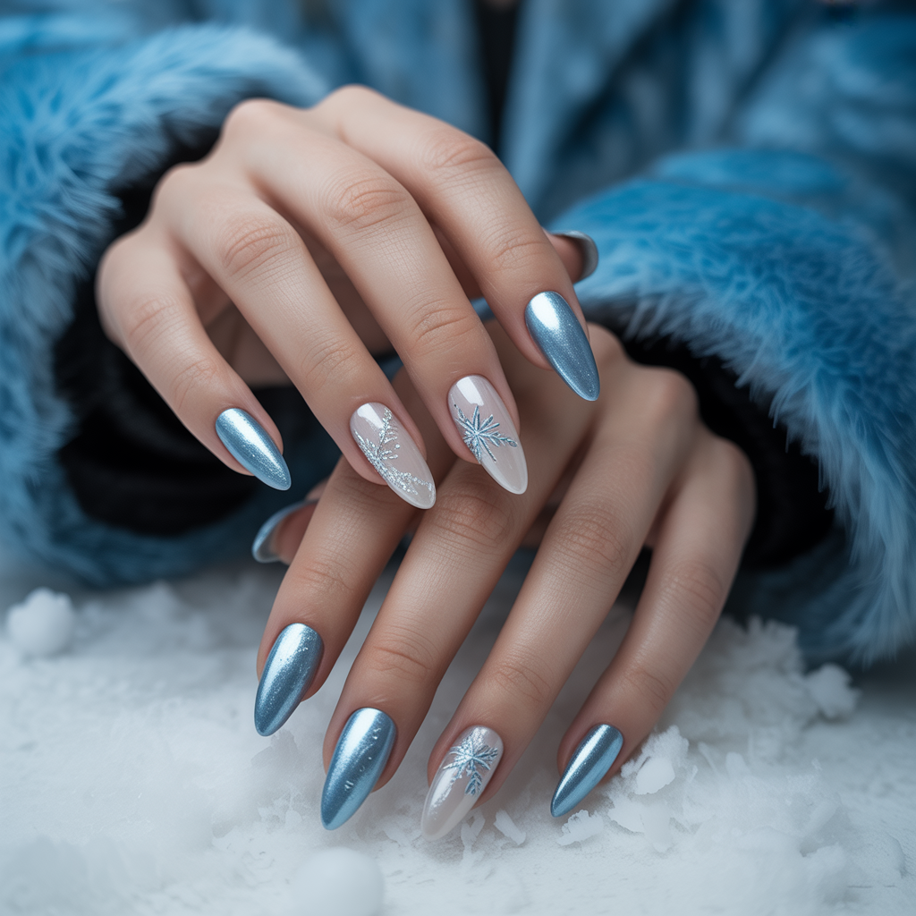 acrylic nails for winter