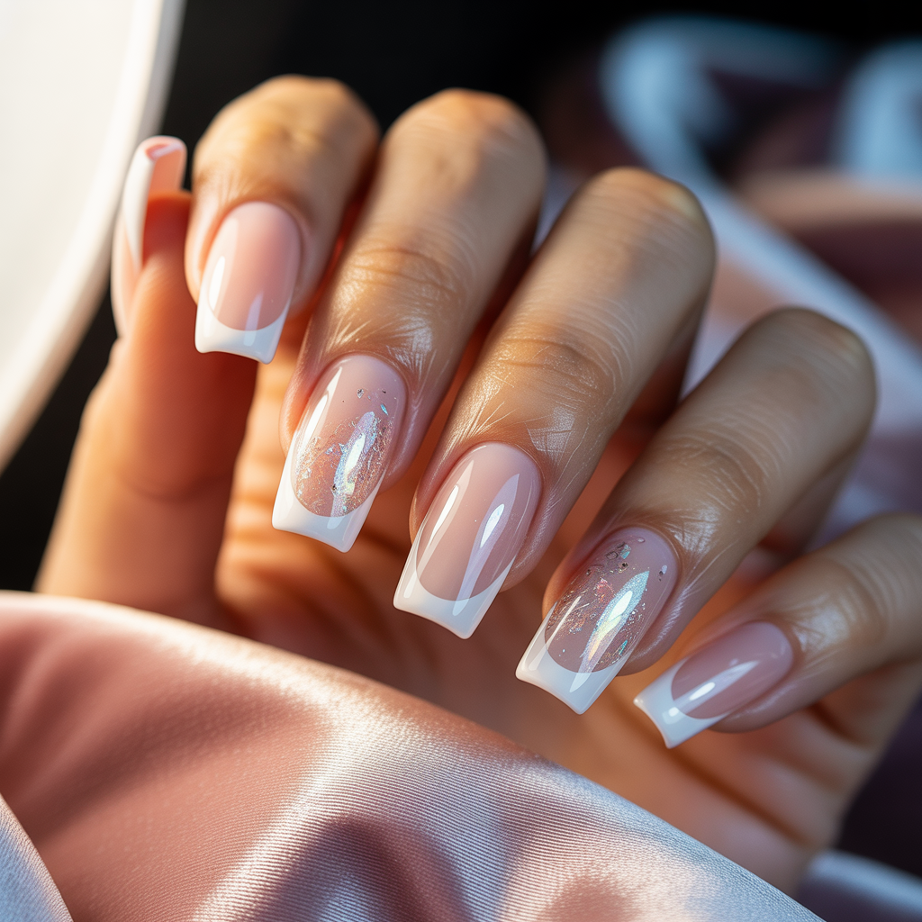 acrylic nails french tip