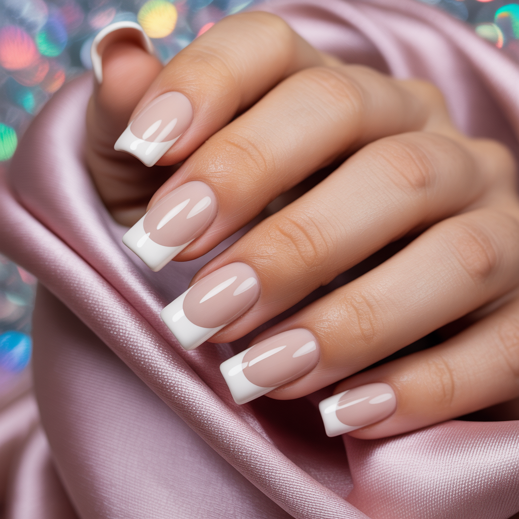 acrylic nails french tip