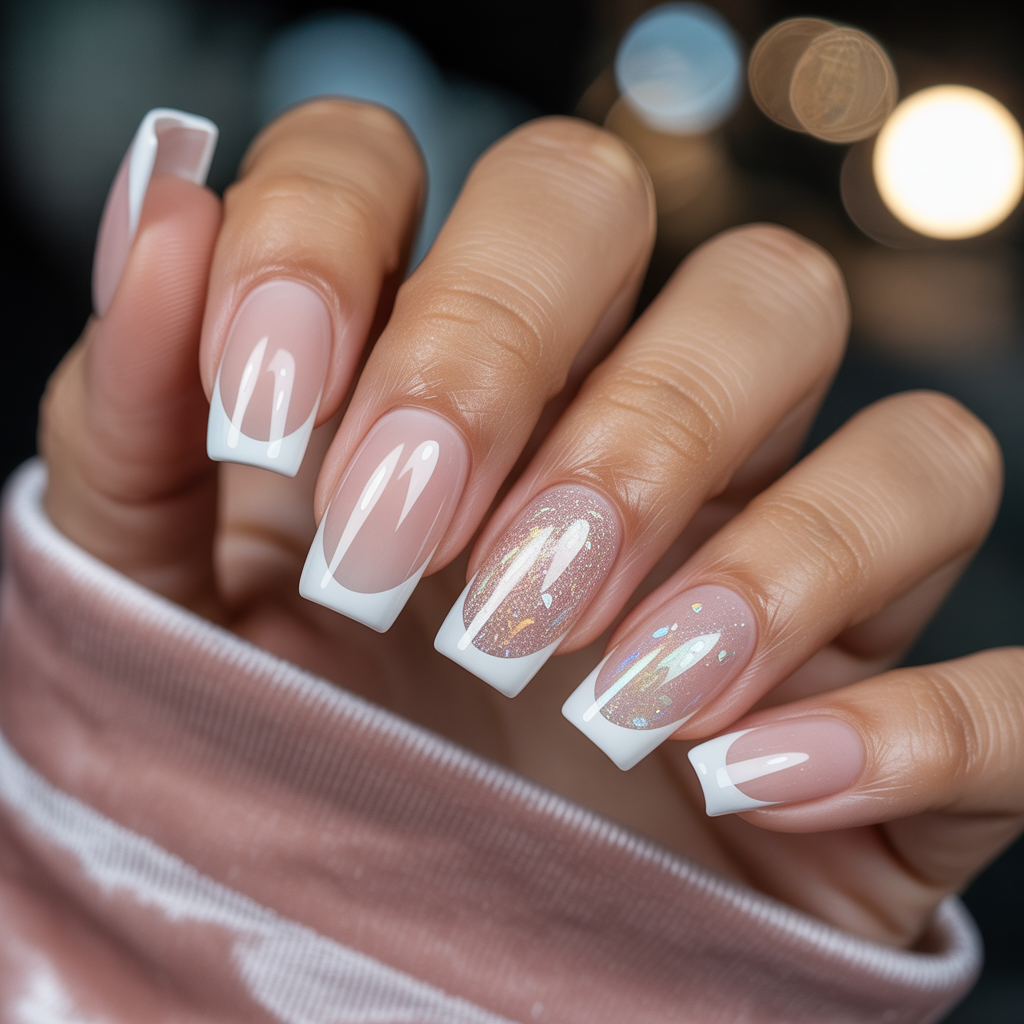 acrylic nails french tip