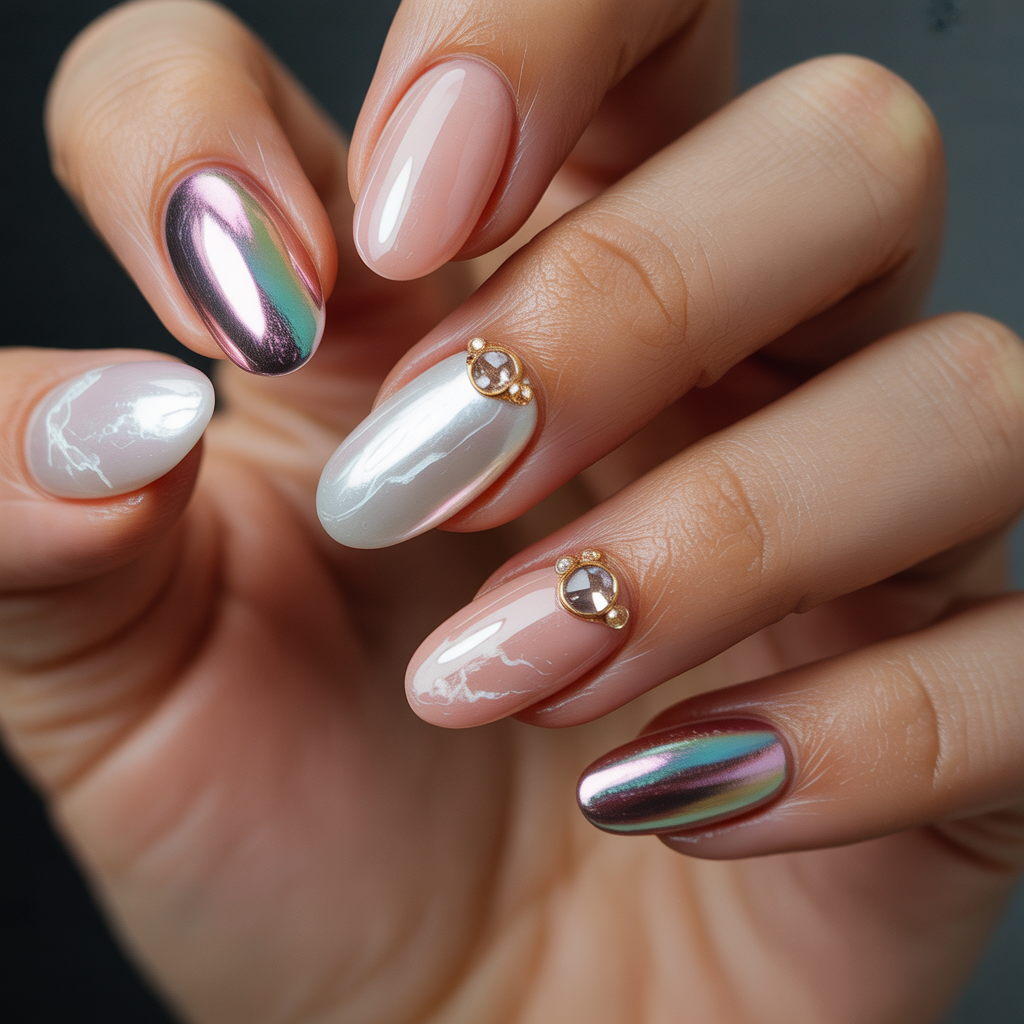 acrylic nails oval