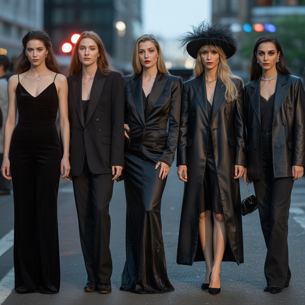 all black outfits for women