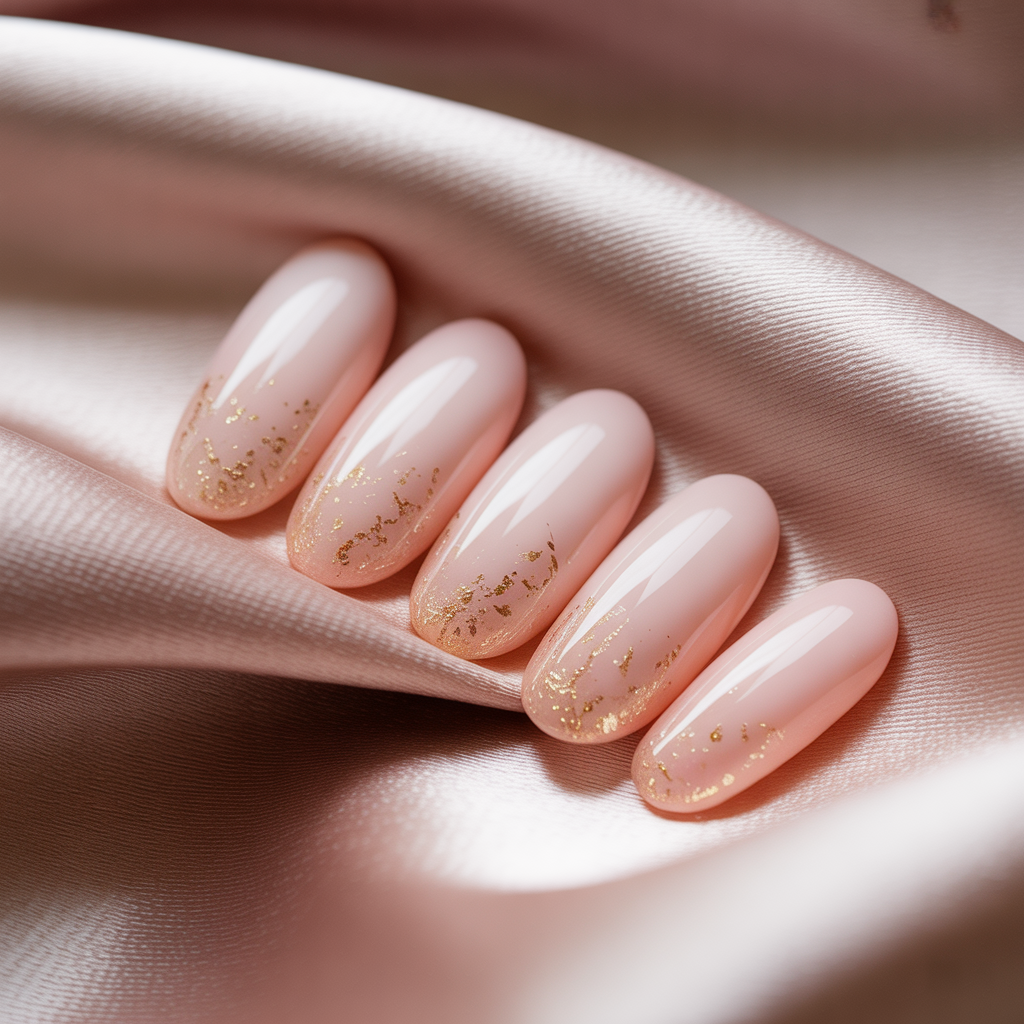 almond acrylic nails