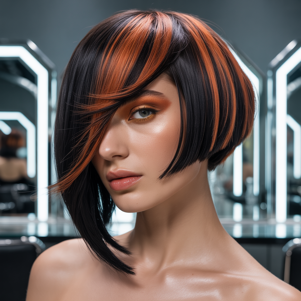 asymmetrical bob hairstyles