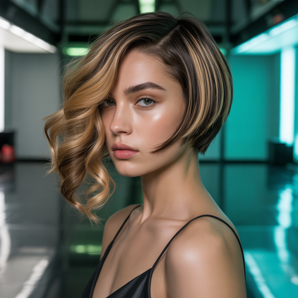 asymmetrical bob hairstyles