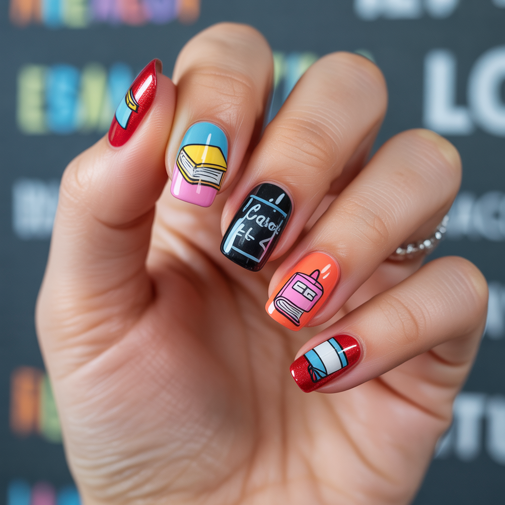 back to school nail ideas