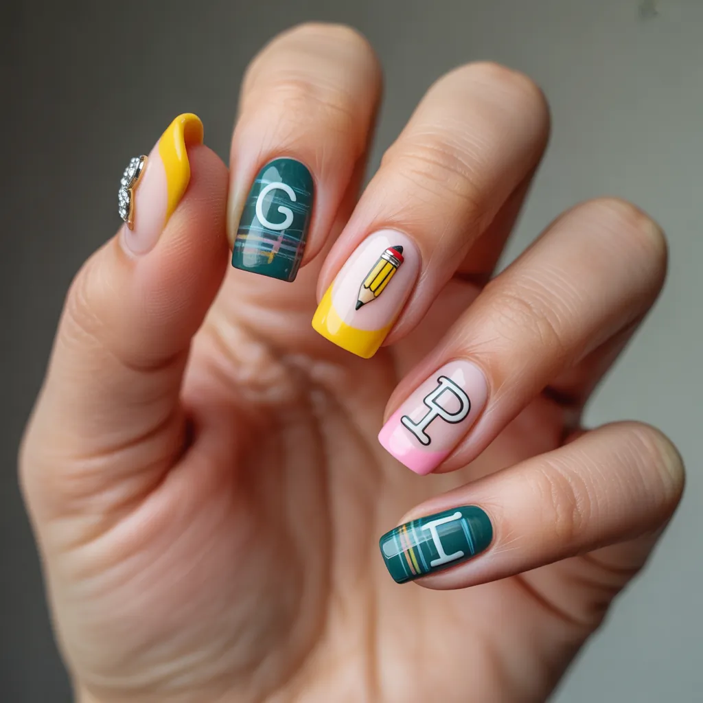 back to school nail ideas