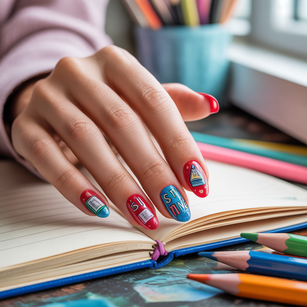 back to school nail ideas