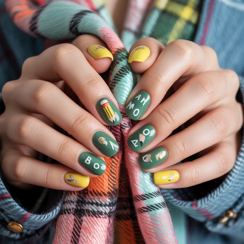 back to school nail ideas