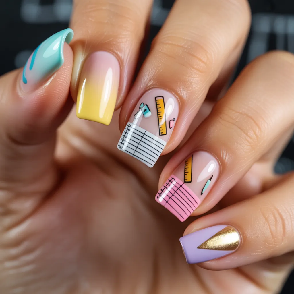 back to school nail ideas