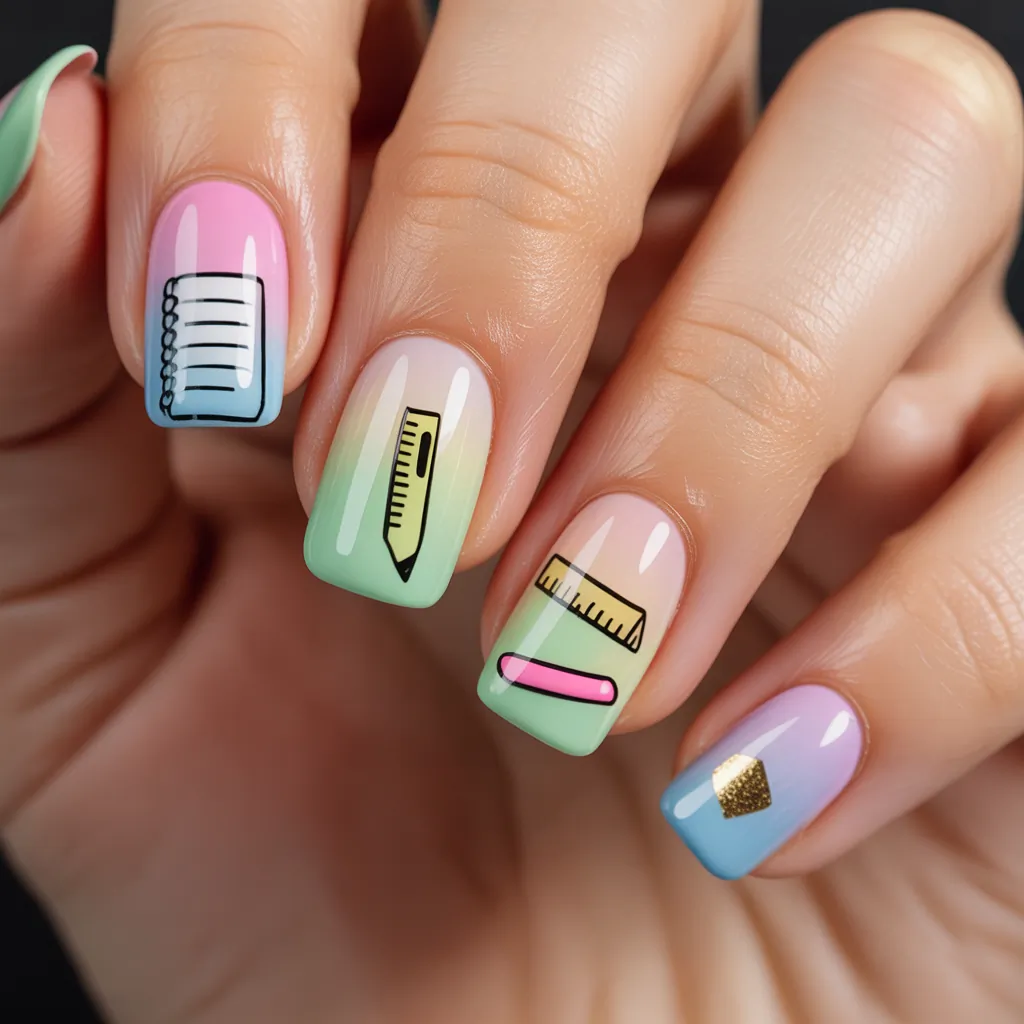 back to school nail ideas