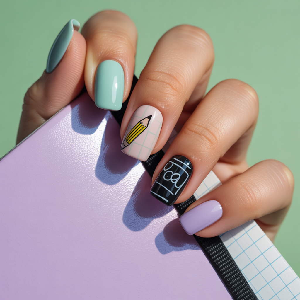 back to school nail ideas
