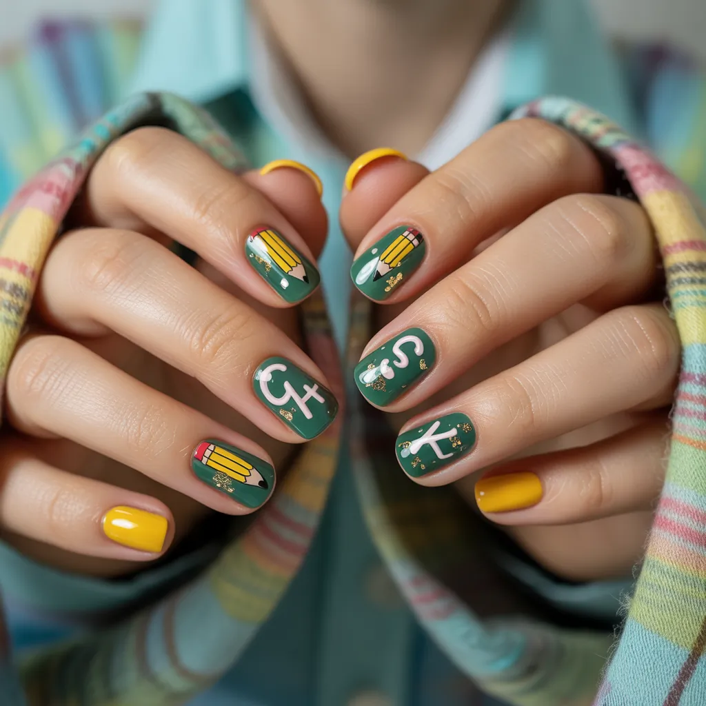 back to school nail ideas