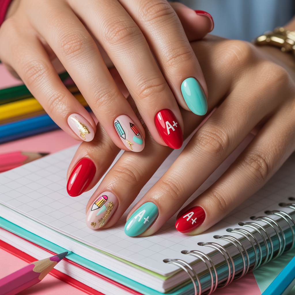 back to school nail ideas