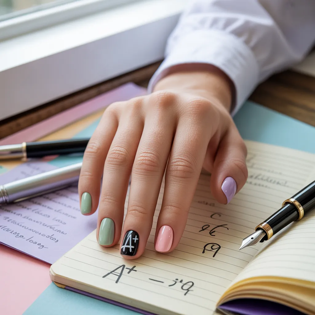 back to school nails