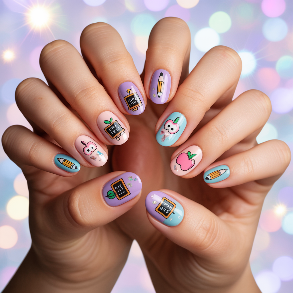 back to school nails