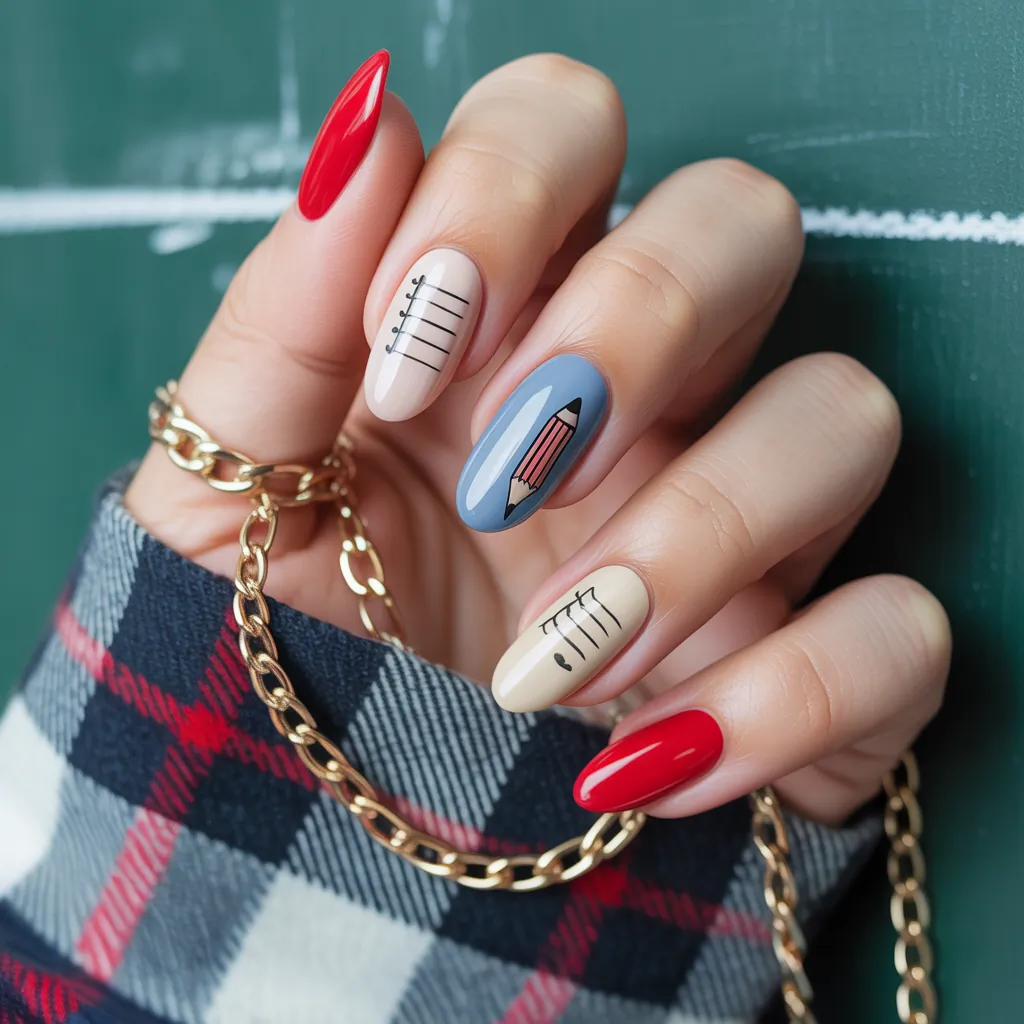 back to school nails