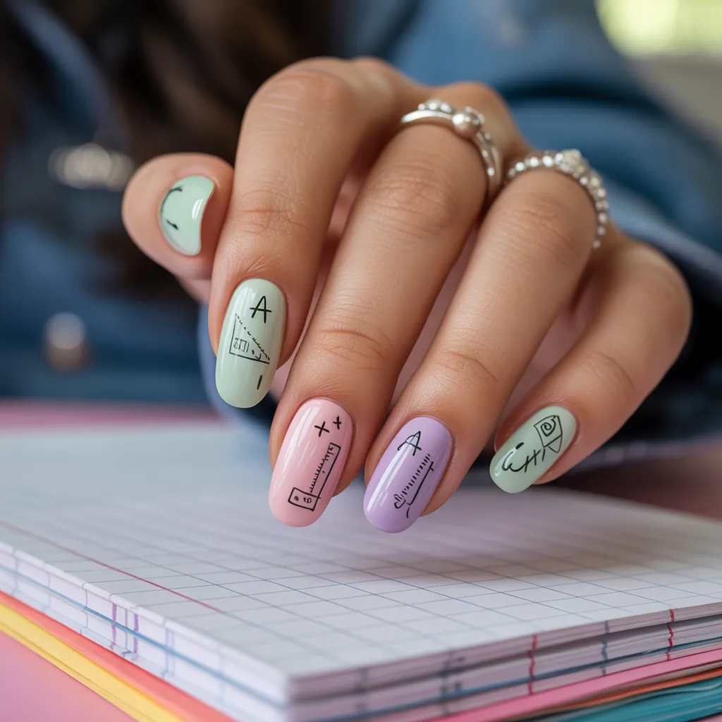 back to school nails
