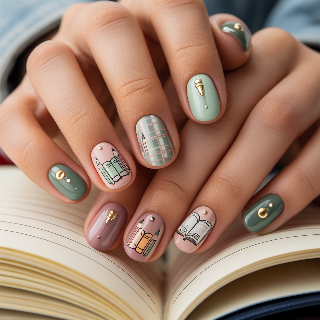 back to school nails