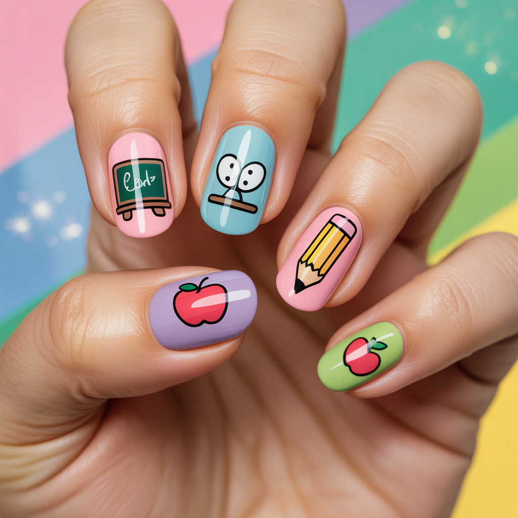 back to school nails