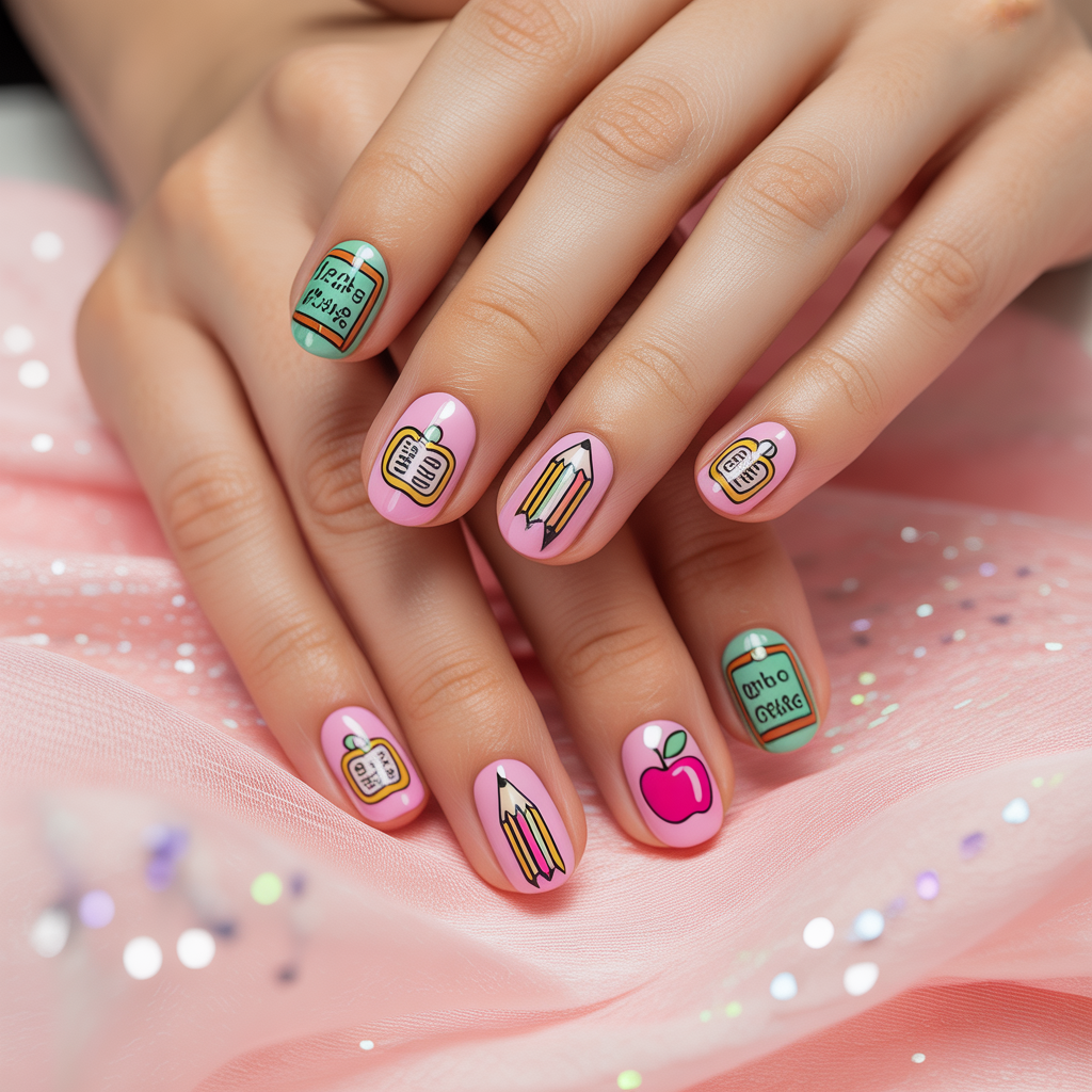 back to school nails
