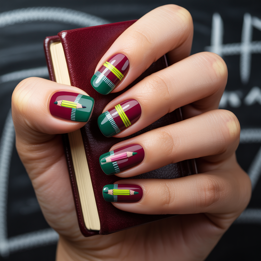 back to school nails
