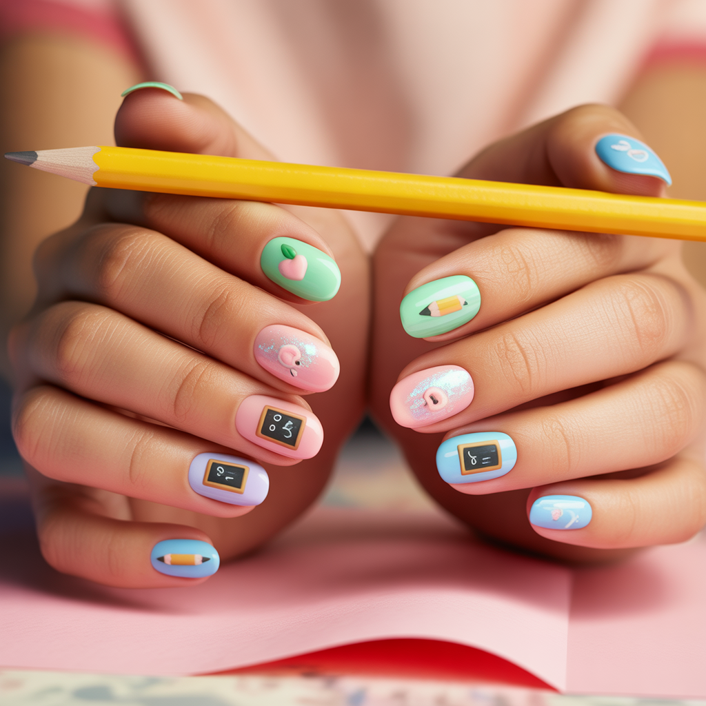 back to school nails