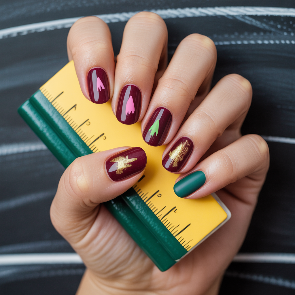 back to school nails