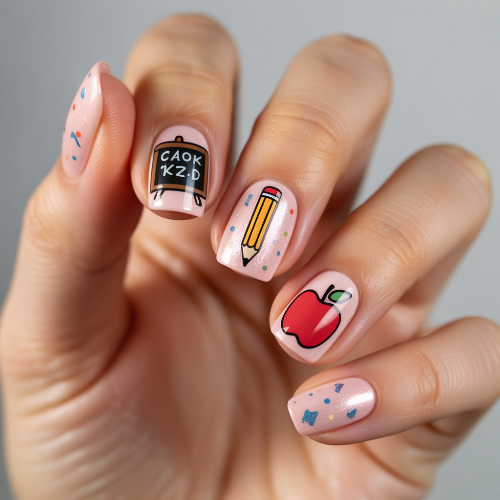 back to school nails