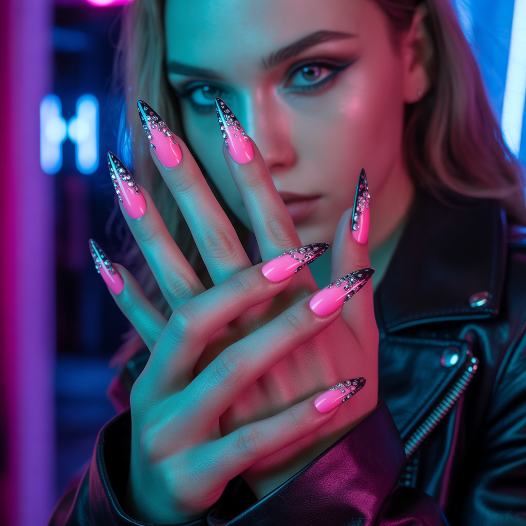 baddie acrylic nails