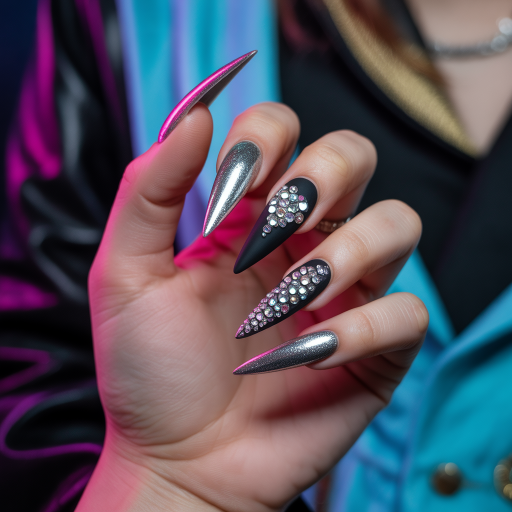 baddie acrylic nails