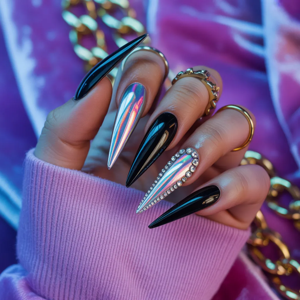 baddie acrylic nails