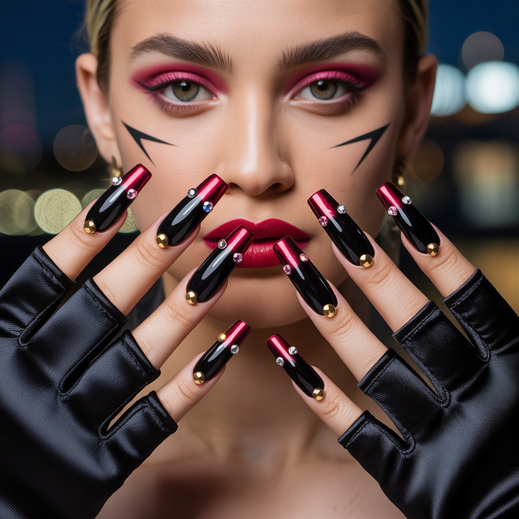 baddie acrylic nails