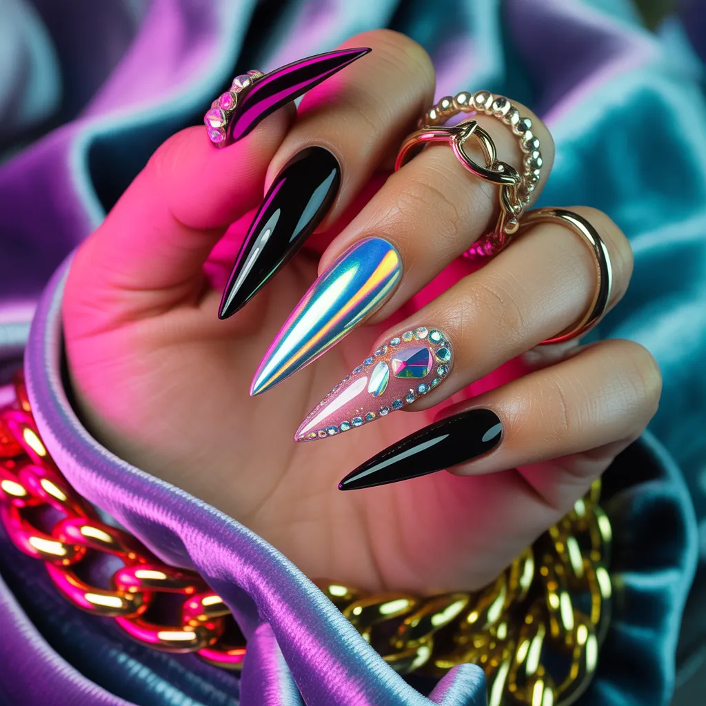 baddie acrylic nails