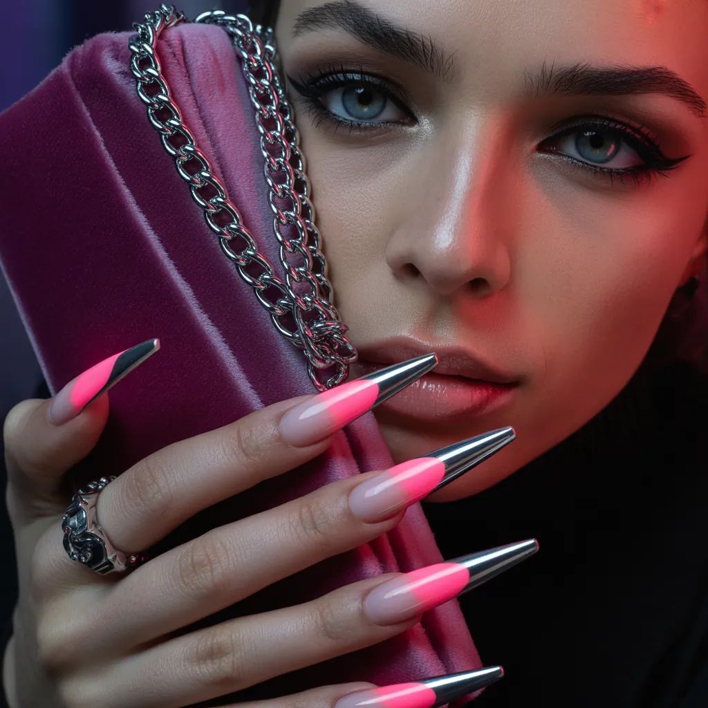 baddie acrylic nails