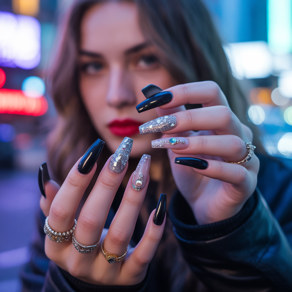 baddie acrylic nails