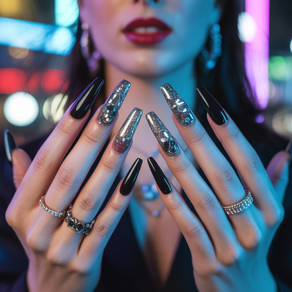 baddie acrylic nails