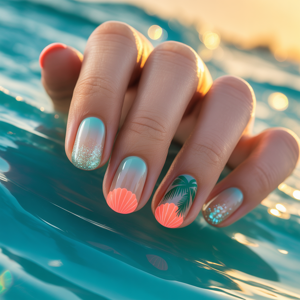 beach nails