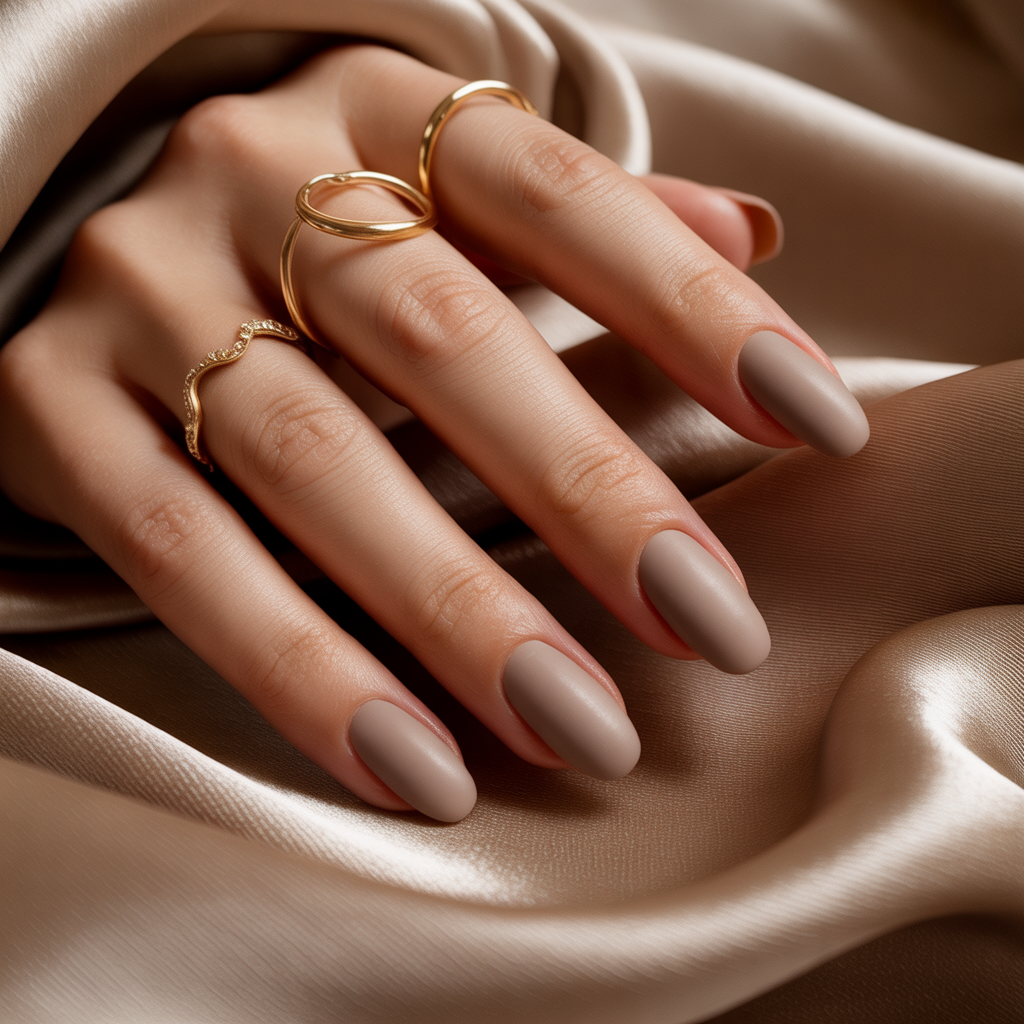 beige nails