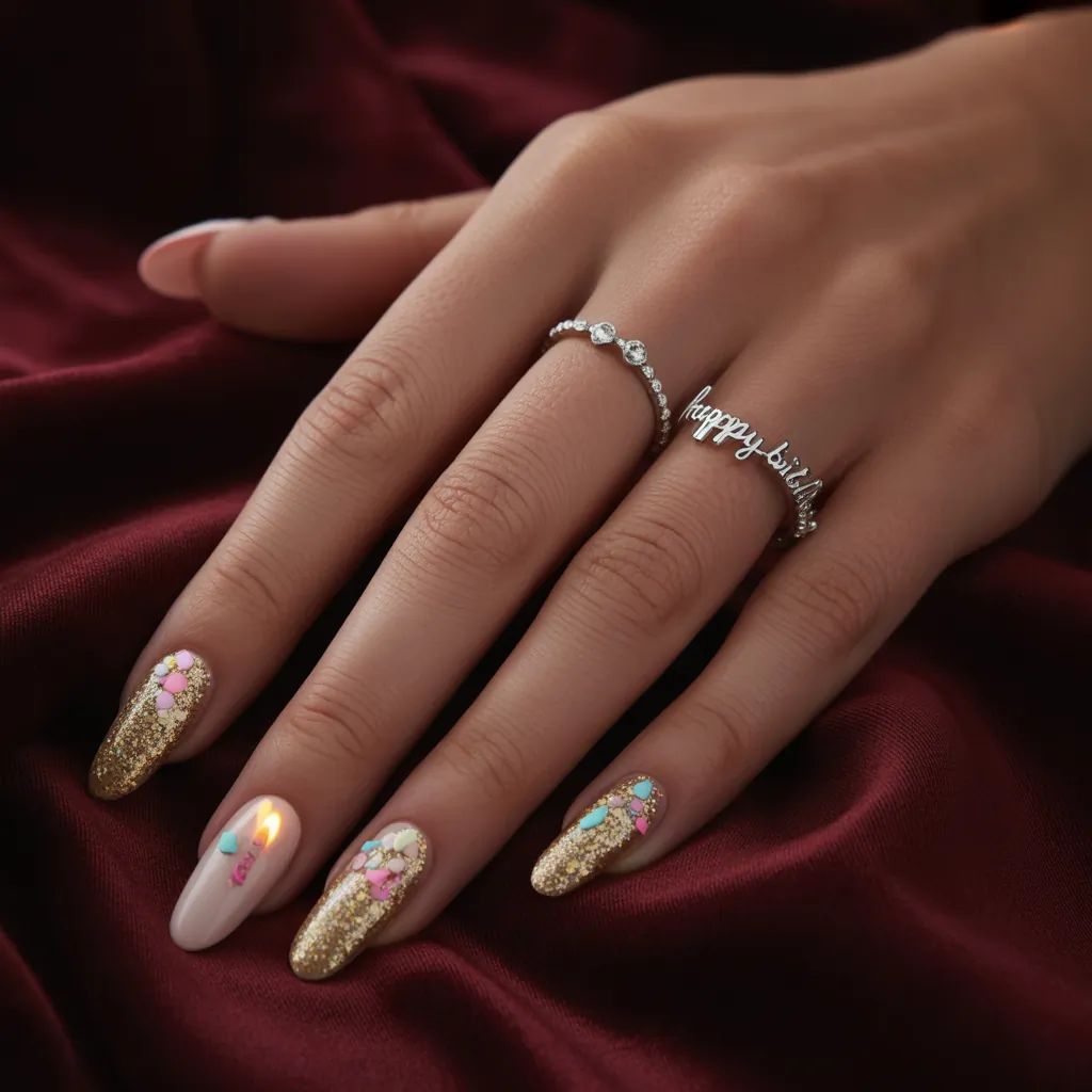 birthday nails