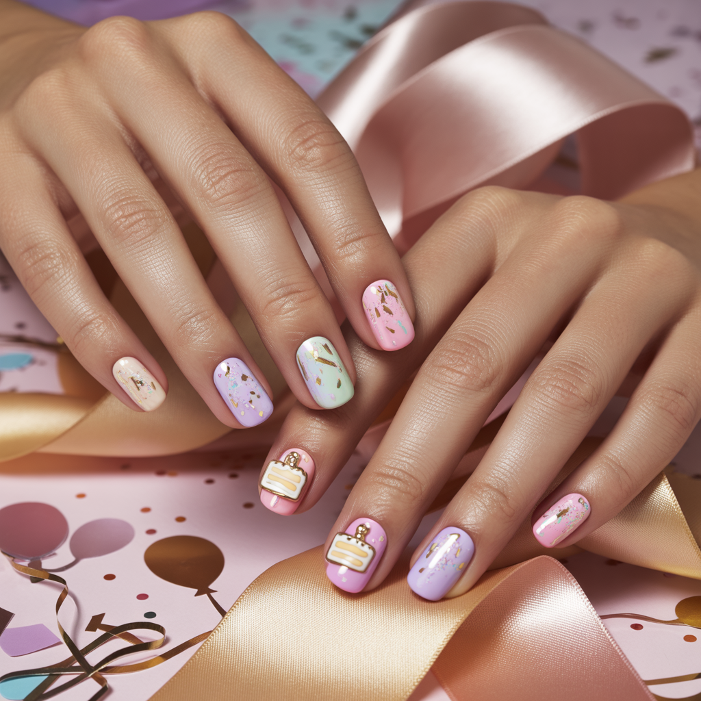 birthday nails