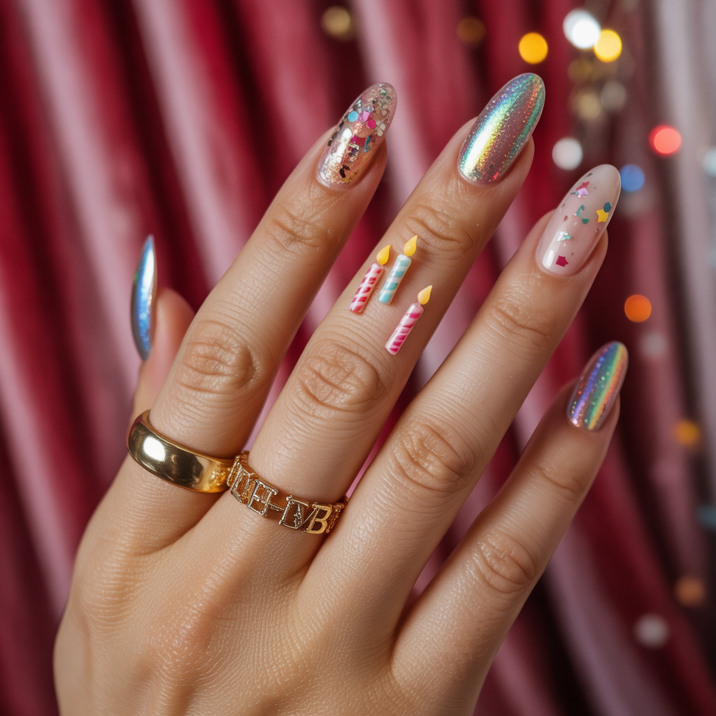 birthday nails